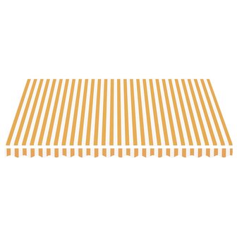 Vervangingsdoek voor luifel 4x3,5 m geel en wit 3
