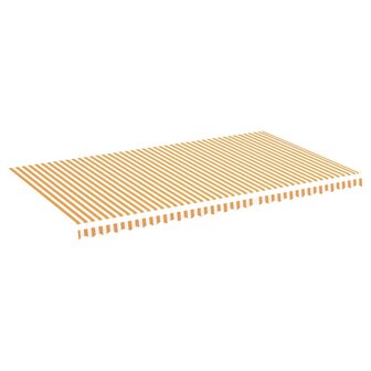 Vervangingsdoek voor luifel 6x3,5 m geel en wit 2