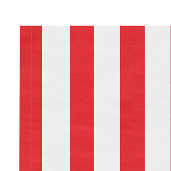 Vervangingsdoek voor luifel gestreept 4,5x3,5 m rood en wit 4