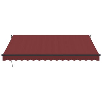 Luifel automatisch uittrekbaar 400x300 cm bordeauxrood 3