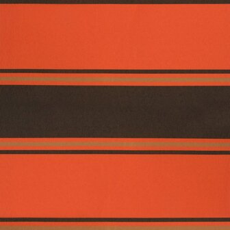 Luifel uittrekbaar 4,5x3 m stof en aluminium oranje en bruin 9