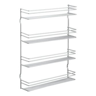 Metaltex Kruidenrek wandmontage 4-laags Pepito zilverkleurig 2