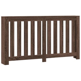 Radiatorombouw 149x20x82 cm bewerkt hout bruin eikenkleurig 2