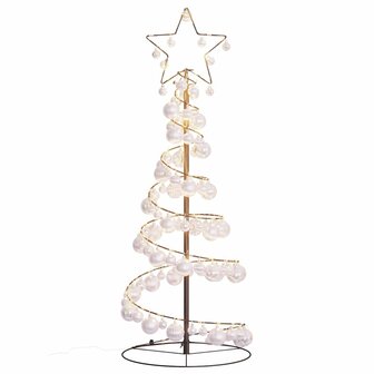 LED-kerstboom met kerstballen 80 LEDs warm wit 120 cm 7