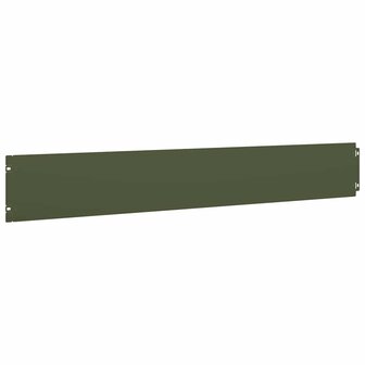 Gazonranden 10 st 15x103 cm koudgewalst staal olijfgroen 6
