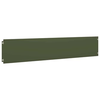 Gazonranden 30 st 20x103 cm koudgewalst staal olijfgroen 4