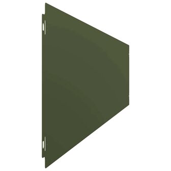 Gazonranden 30 st 20x103 cm koudgewalst staal olijfgroen 5