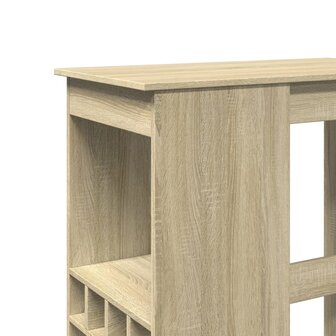 Bartafel met rekken 90x47,5x103,5 cm bewerkt hout sonoma eiken 7