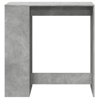 Bartafel met rekken 101x40x103,5 cm bewerkt hout betongrijs 4