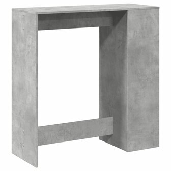 Bartafel met rekken 101x40x103,5 cm bewerkt hout betongrijs 7