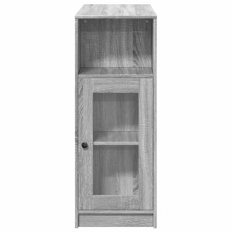 Bartafel met rekken 101x40x103,5 cm bewerkt hout grijs sonoma 6