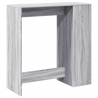 Bartafel met rekken 101x40x103,5 cm bewerkt hout grijs sonoma 7