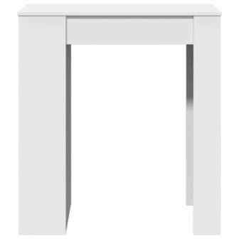 Bartafel met rekken 95x47x103,5 cm bewerkt hout wit 4