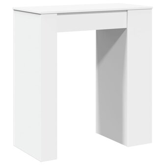 Bartafel met rekken 95x47x103,5 cm bewerkt hout wit 6