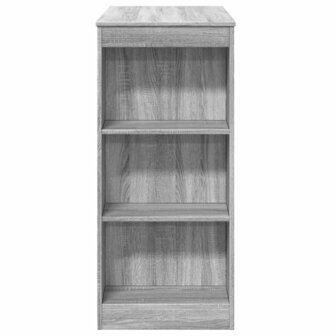 Bartafel met rekken 95x47x103,5 cm bewerkt hout grijs sonoma 5