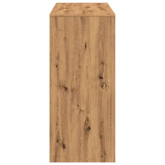 Bartafel met schap 124x46x103,5 cm hout artisanaal eikenkleurig 5