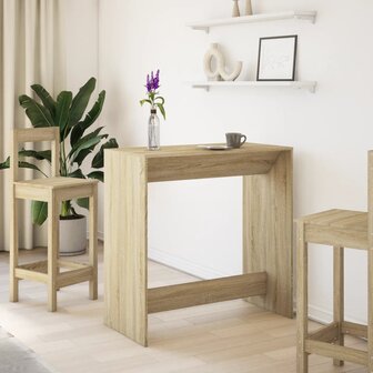 Bartafel 102x50x103,5 cm bewerkt hout sonoma eikenkleur 3