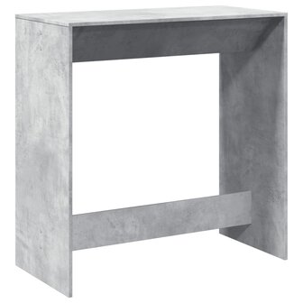 Bartafel 102x50x103,5 cm bewerkt hout betongrijs 6