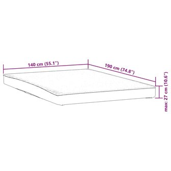 Matrasbeschermer waterdicht 140x190 cm wit 7