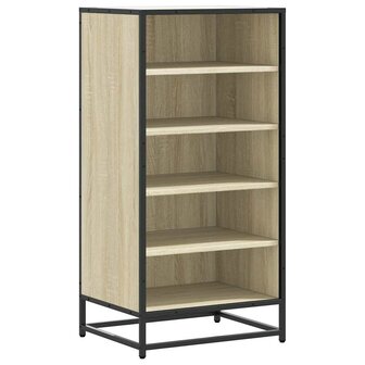 Schoenenrek 48x38x97,5 cm bewerkt hout sonoma eikenkleurig 2