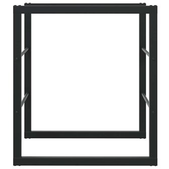 Haardhoutrek 55x30x61 cm staal zwart 4