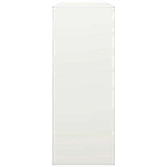 Haardhoutrek 100x40x100 cm staal wit 5