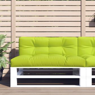 Palletkussen 120x40x12 cm stof heldergroen 1
