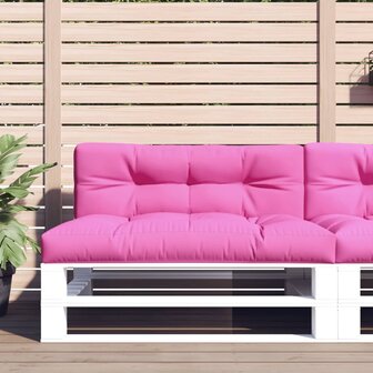Palletkussen 120x40x12 cm stof roze 1