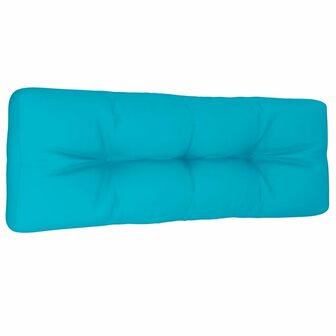 Palletkussen 120x40x12 cm stof turquoise 2