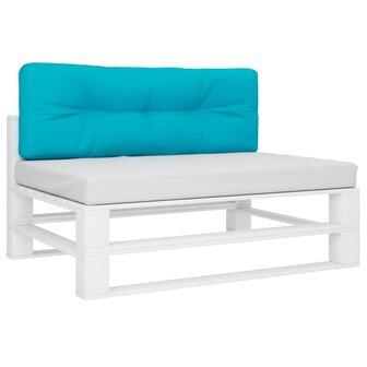 Palletkussen 120x40x12 cm stof turquoise 3