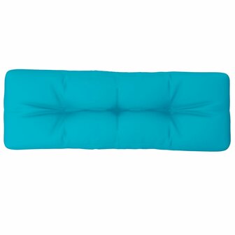 Palletkussen 120x40x12 cm stof turquoise 4