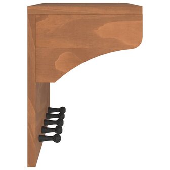 Wandkapstok SANDNES 87x30x42 cm massief grenenhout 6