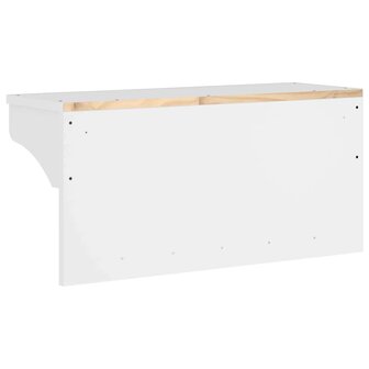 Wandkapstok SANDNES wit 87x30x42 cm massief grenenhout 5