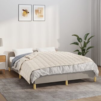 Verzwaringsdeken 137x200 cm 6 kg stof lichtcr&egrave;mekleurig 1