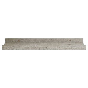 Wandschappen 2 st 40x9x3 cm betongrijs 5