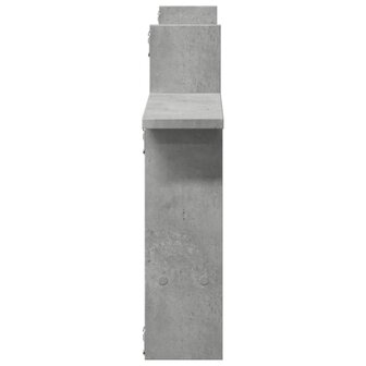Wandschappen 2 st 50x12x50 cm bewerkt hout betongrijs 5