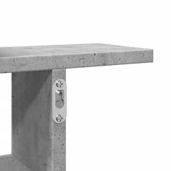 Wandschappen 2 st 50x12x50 cm bewerkt hout betongrijs 9