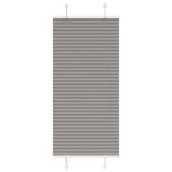 Pliss&eacute; rolgordijn 60x100 cm stofbreedte 59,4 cm antraciet 2