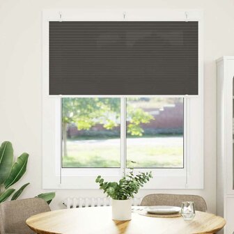 Pliss&eacute; rolgordijn 120x100cm stofbreedte 119,4cm polyester zwart 2