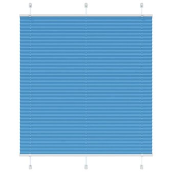 Pliss&eacute; rolgordijn 115x150cm stofbreedte 114,4cm polyester blauw 1