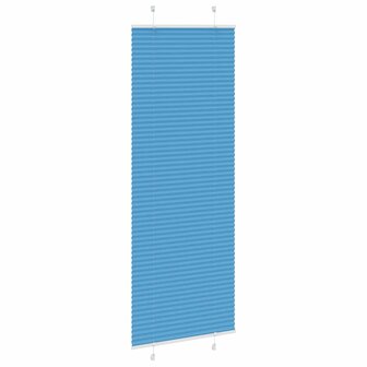 Pliss&eacute; rolgordijn 75x200 cm stofbreedte 74,4 cm polyester blauw 3