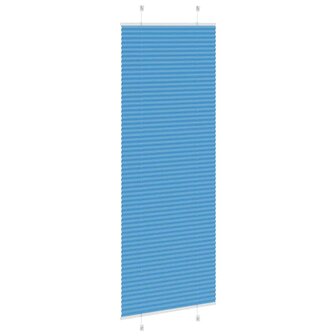 Pliss&eacute; rolgordijn 75x200 cm stofbreedte 74,4 cm polyester blauw 4