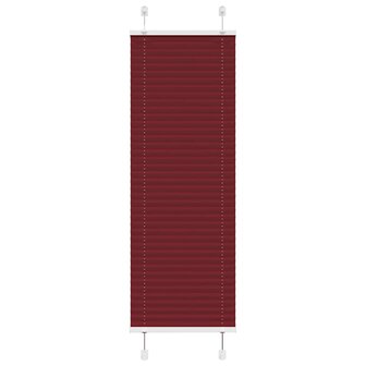 Pliss&eacute; rolgordijn 40x150 cm stofbreedte 39,4 cm bordeauxrood 1