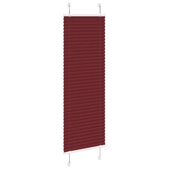 Pliss&eacute; rolgordijn 40x150 cm stofbreedte 39,4 cm bordeauxrood 3