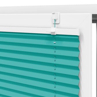 Pliss&eacute; rolgordijn 40x150 cm stofbreedte 39,4 cm petrol groen 9