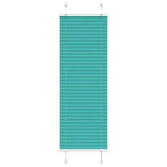 Pliss&eacute; rolgordijn 45x150 cm stofbreedte 44,4 cm petrol groen 1
