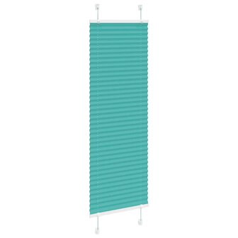 Pliss&eacute; rolgordijn 45x150 cm stofbreedte 44,4 cm petrol groen 3