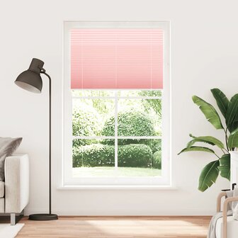 Pliss&eacute; rolgordijn 120x200cm stofbreedte 119,4cm polyester roze 2