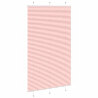 Pliss&eacute; rolgordijn 120x200cm stofbreedte 119,4cm polyester roze 4