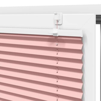 Pliss&eacute; rolgordijn 120x200cm stofbreedte 119,4cm polyester roze 9